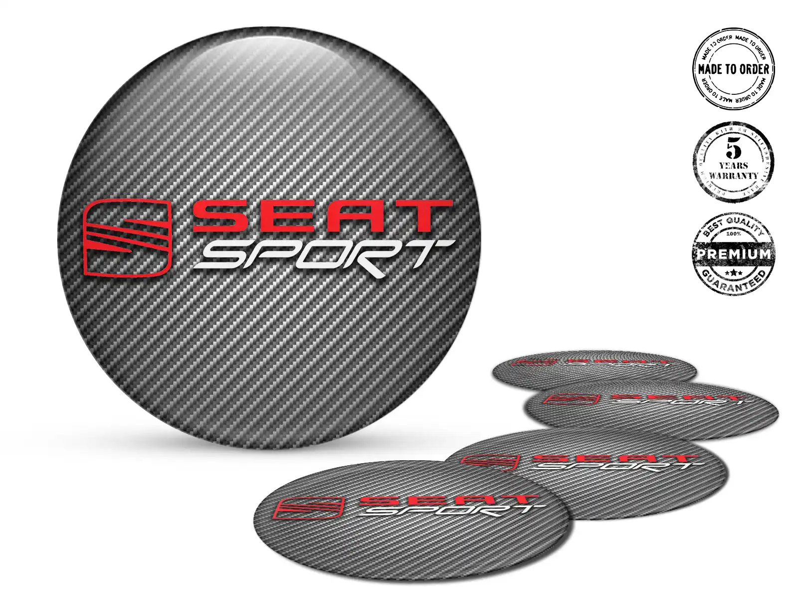 Seat Rademblem Stil Harz-Dome-Upgrade